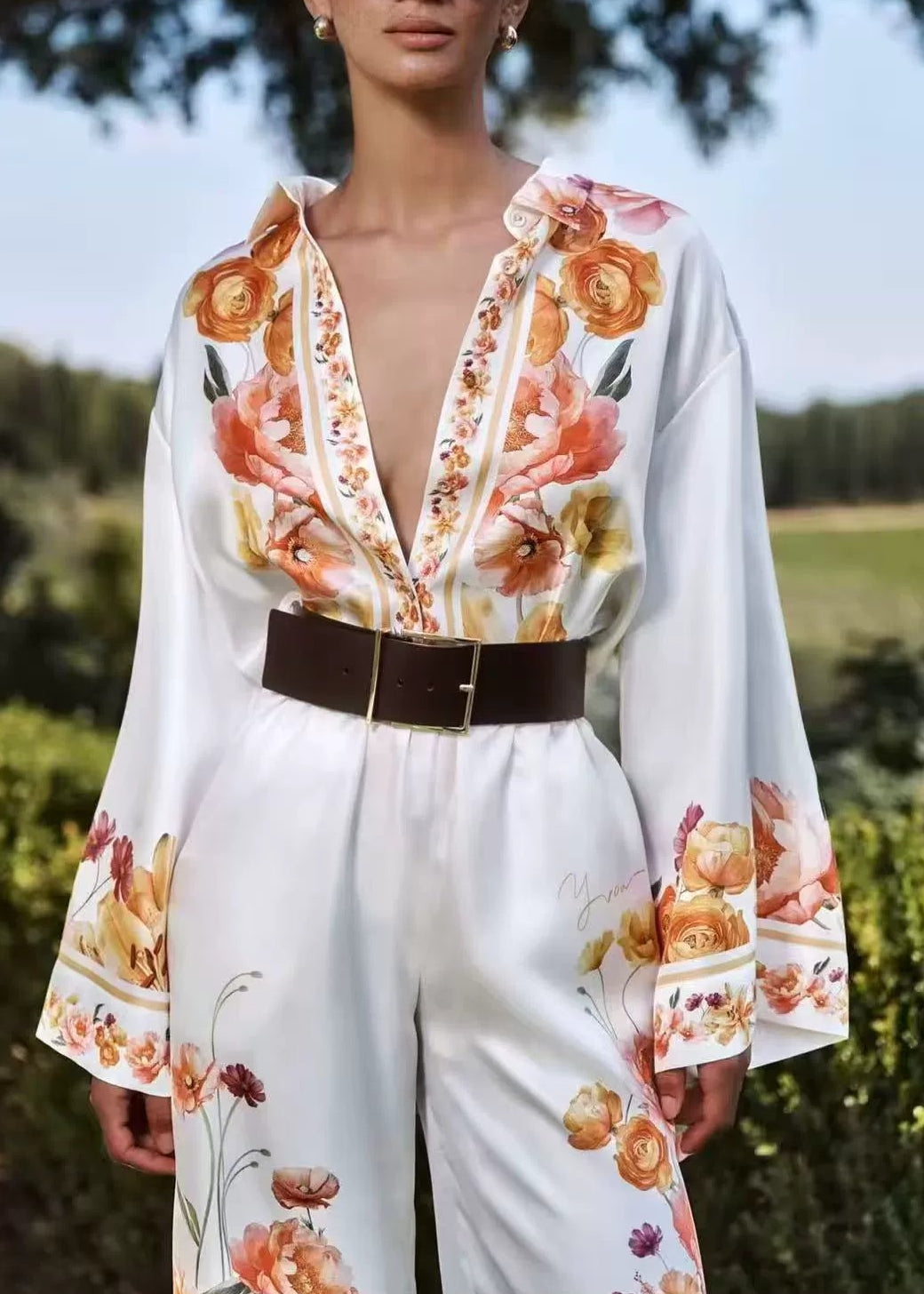 Elishua Floral Pants Set