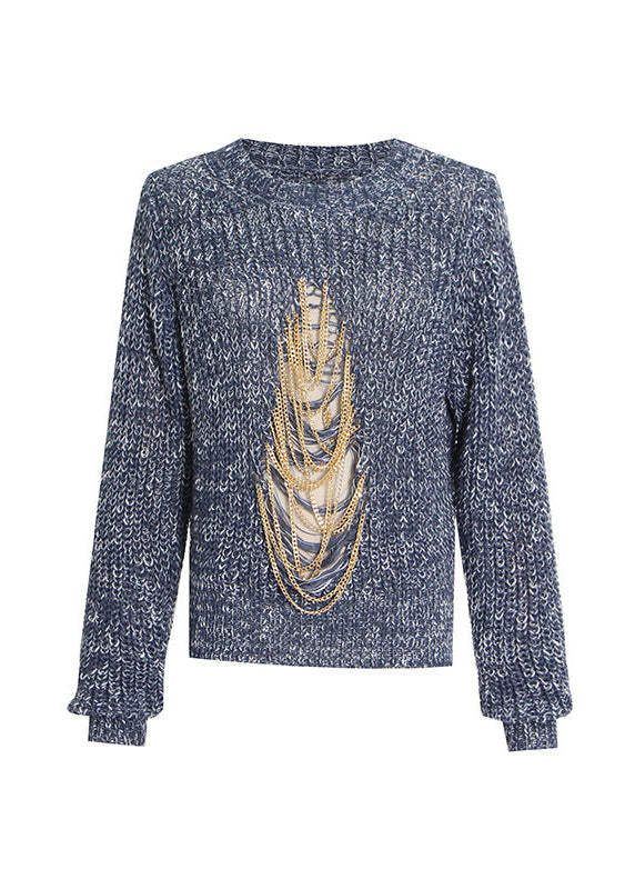 Emmett Chain Cutout Knit Top