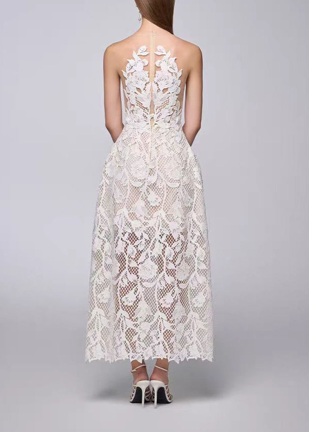 Dipika Lace Floral Maxi Dress