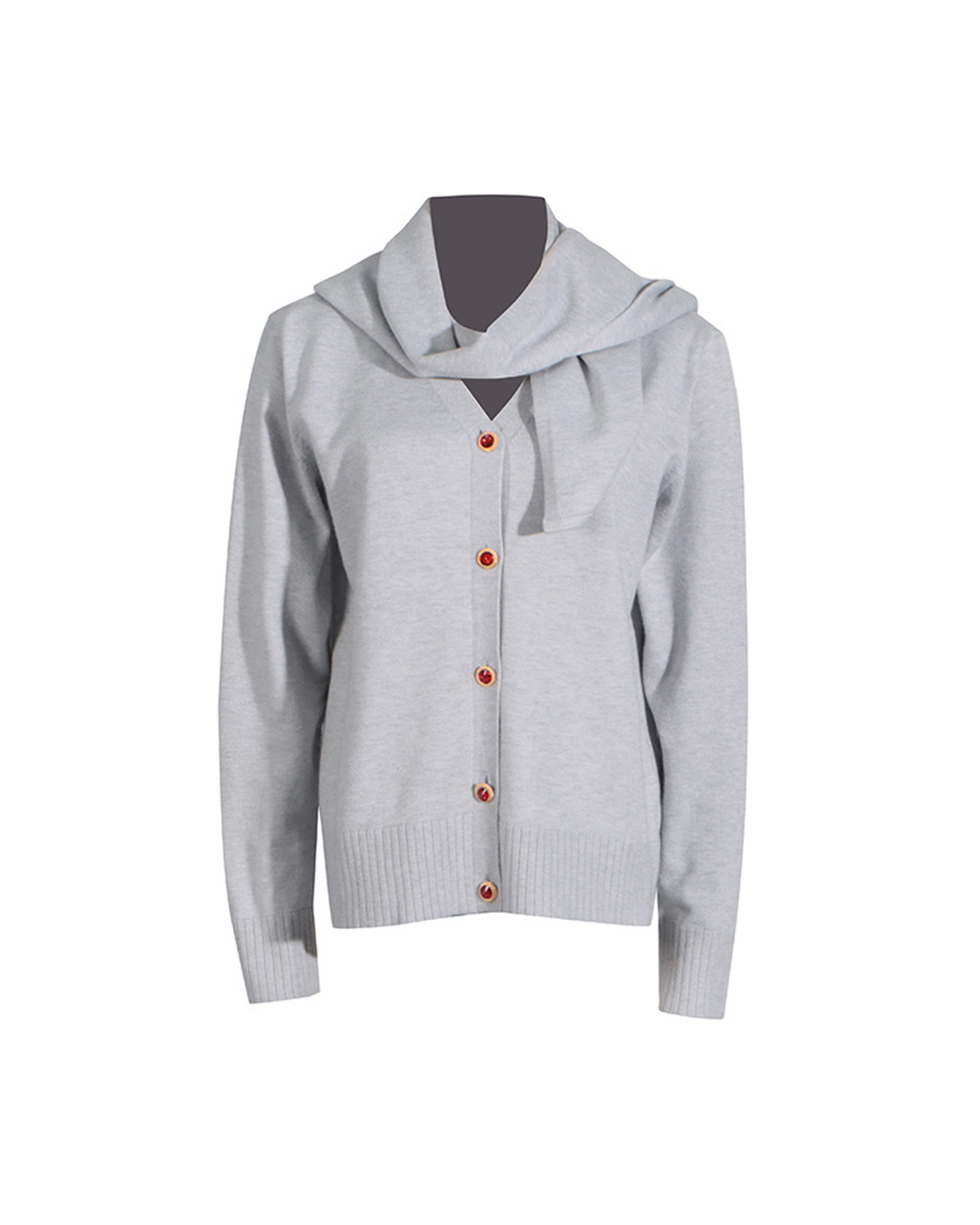 Tolliver Knit Plunge Hooded Top