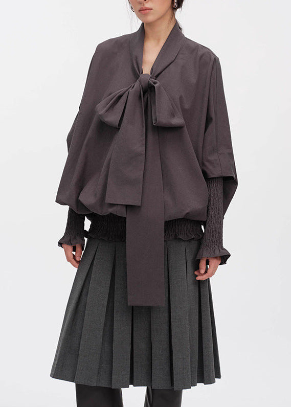 Eirwen Tie Up Balloon Sleeve Shirt