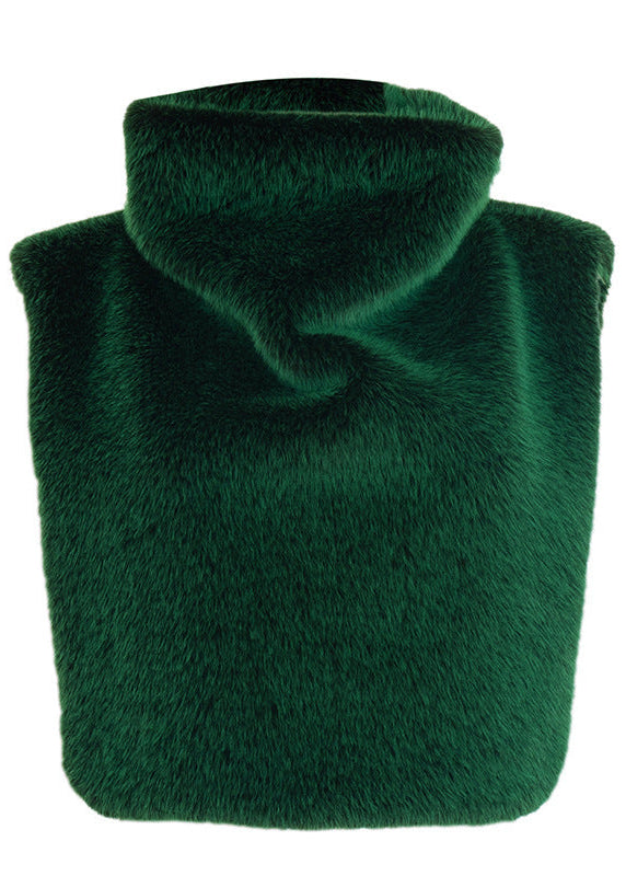 Efpraxia Faux Fur Crop Top