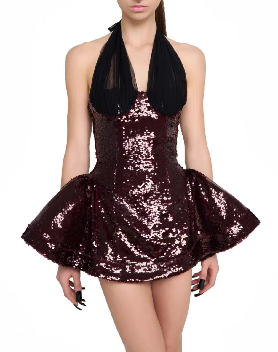 Bidane Sequin Mesh Mini Dress – Couture Denims