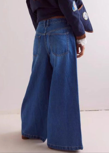 Anahita Stripe Button Deconstruct Jeans