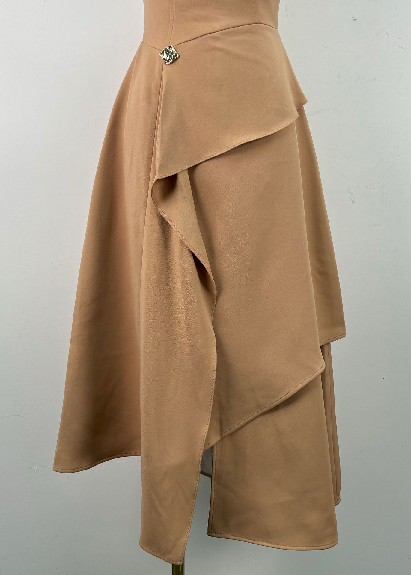 Bohdana Strapless Asymmetric Maxi Dress