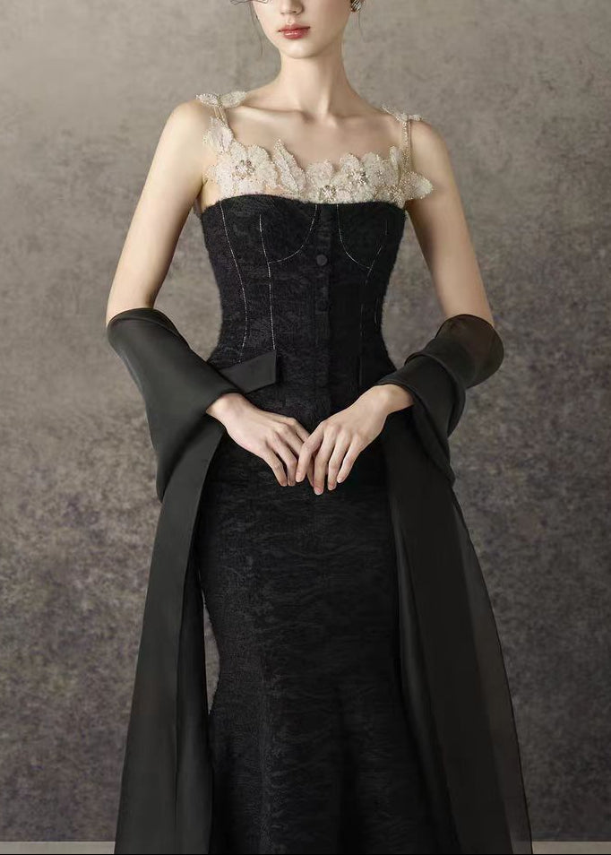 Ahti Embroidered Floral Split Skirt Set