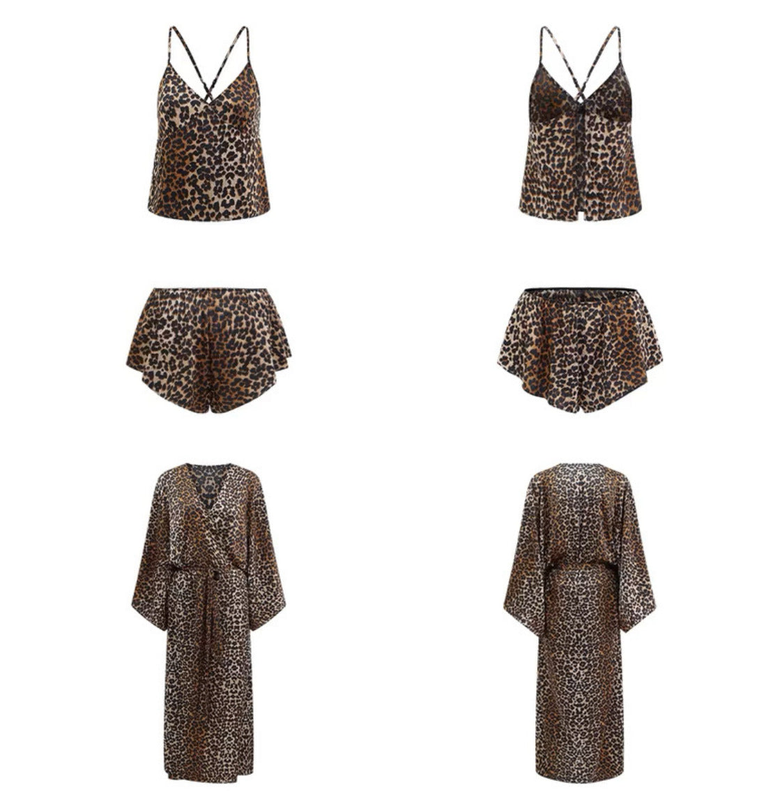Deidra Leopard Three Piece Pants Set