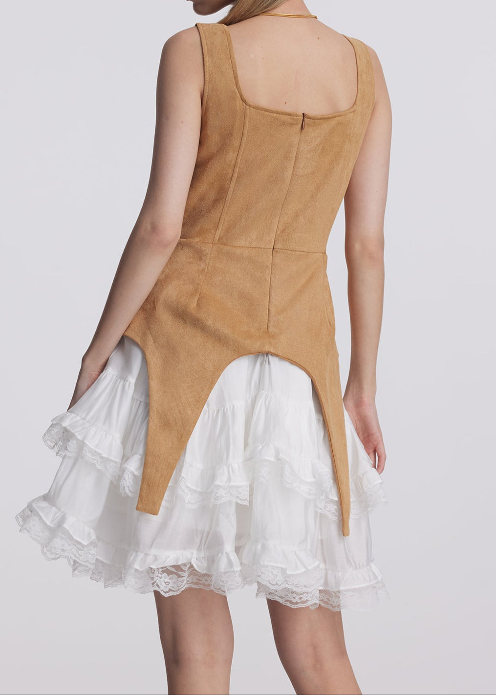 Alliance Ruffle Lace Sleeveless Mini Dress