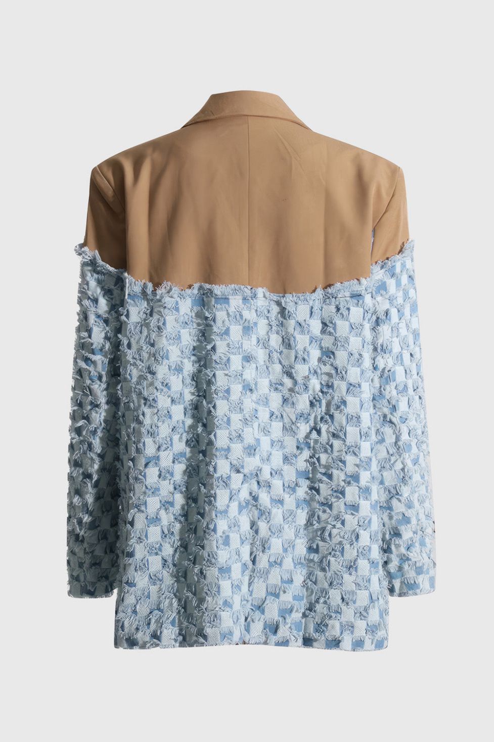 Ally Lapel Collar Printed Breasted Coat