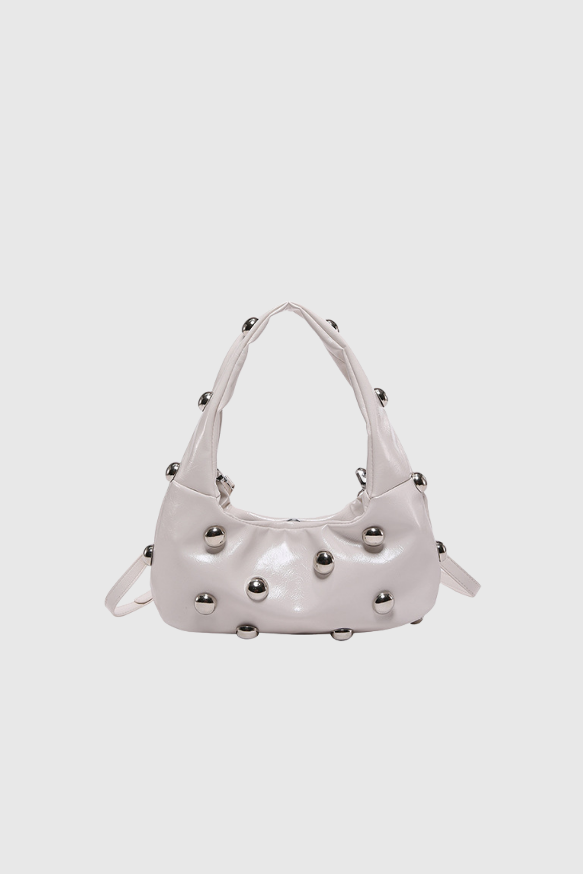 Aloha Studded Leather Shoulder Bag