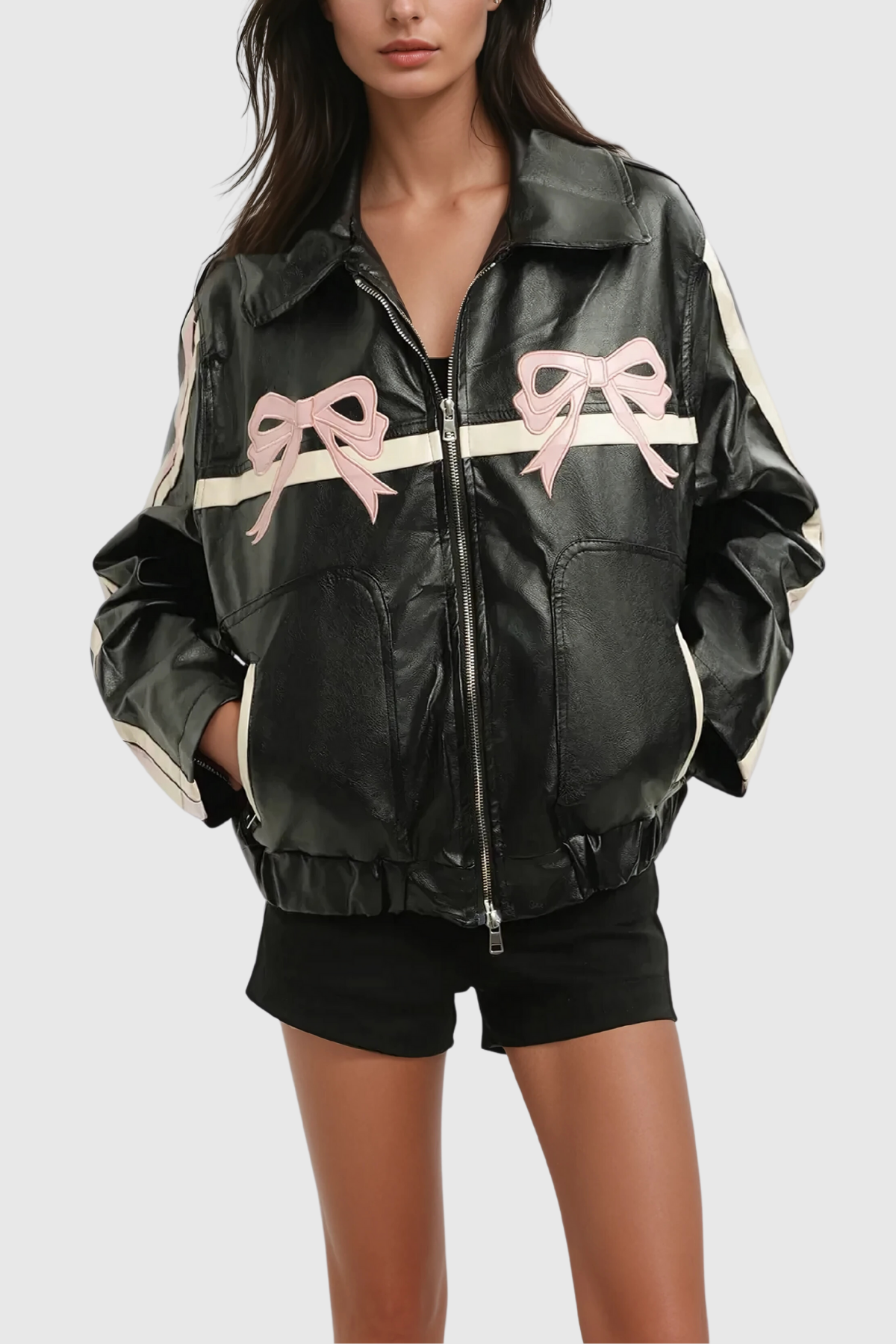 Altman Bow Leather Jacket