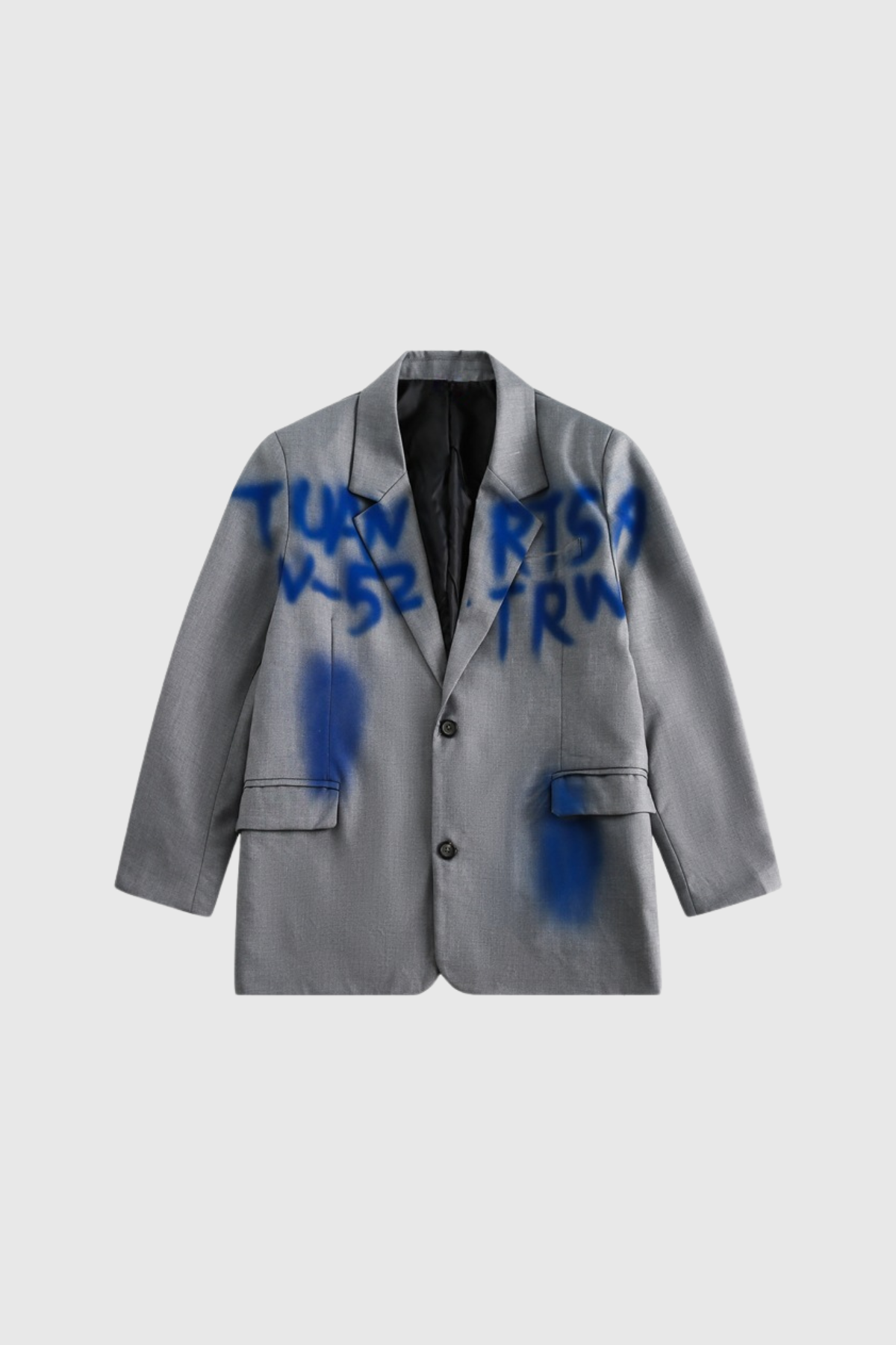 Amadeo Graffiti Lapel Blazer