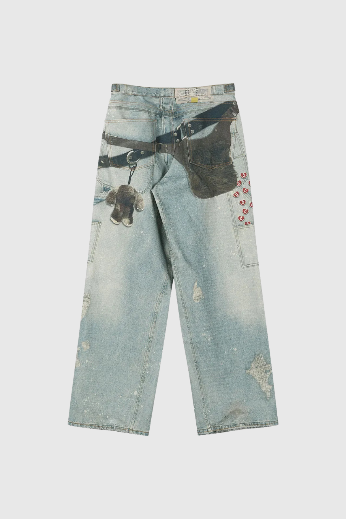Ardal Illusion Print Wide Jeans