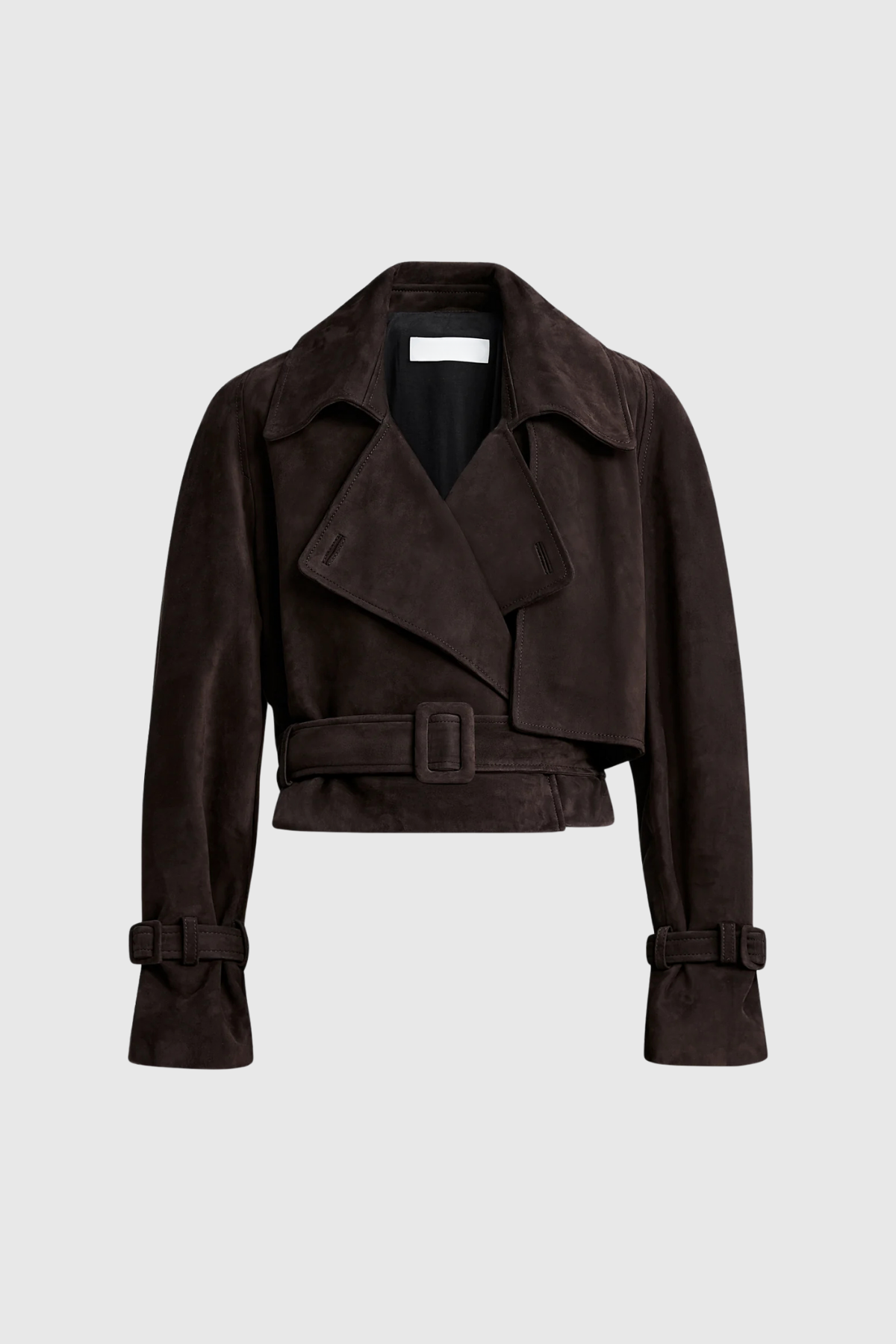 Egon Lapel Buckle Suede Jacket