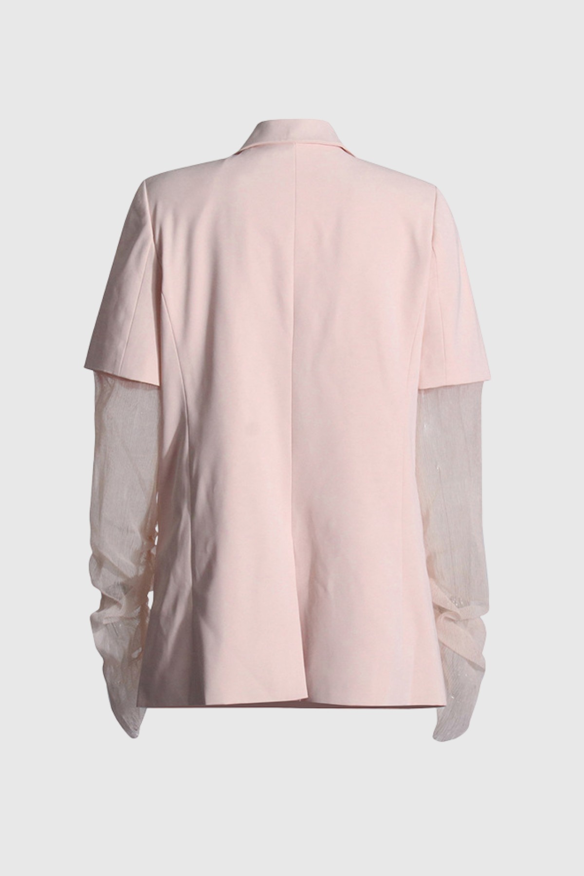 Cherish Mesh Patchwork Short Sleeves Blazer