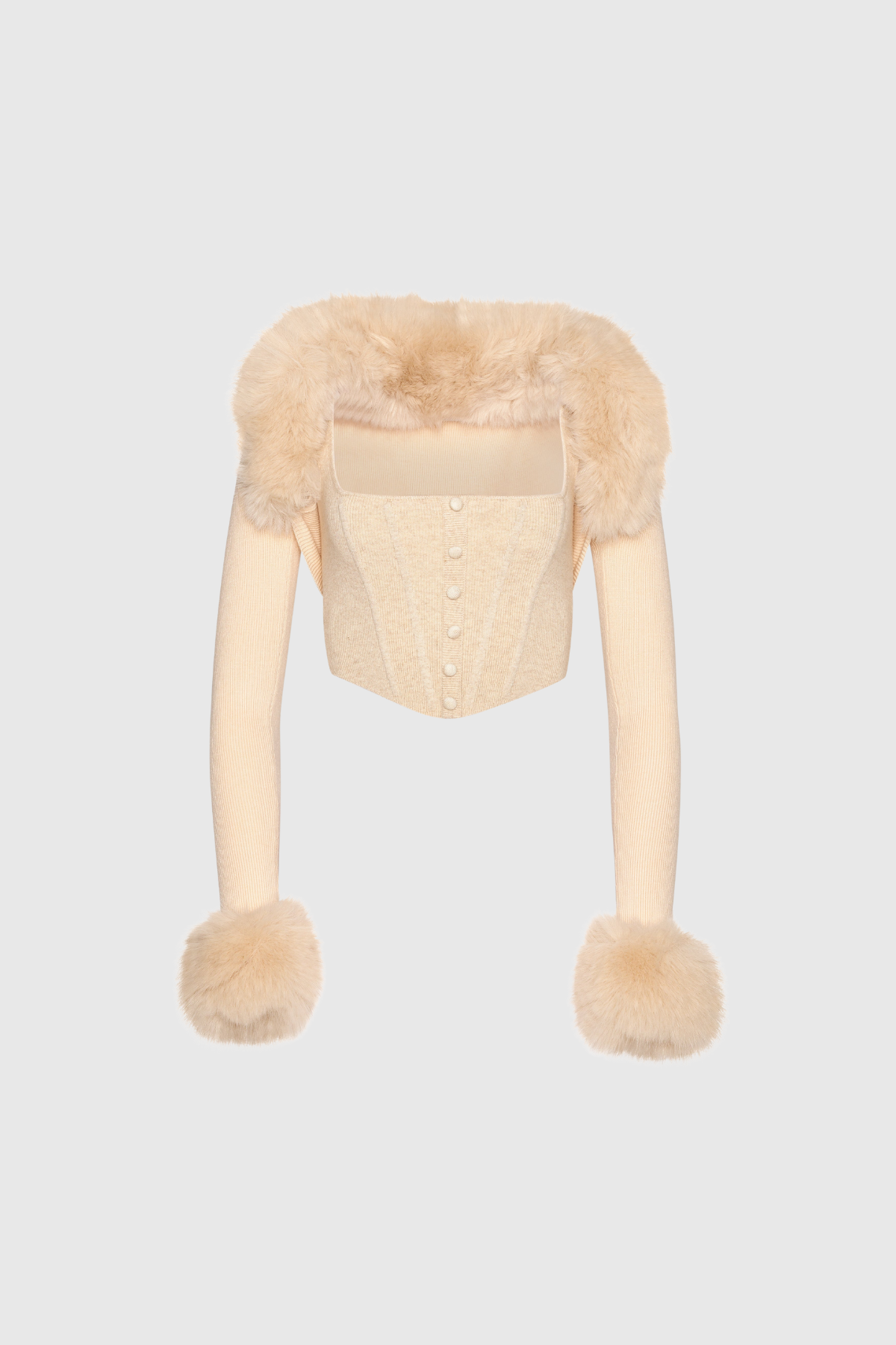 Crisanto Crop Two Piece Knit Top