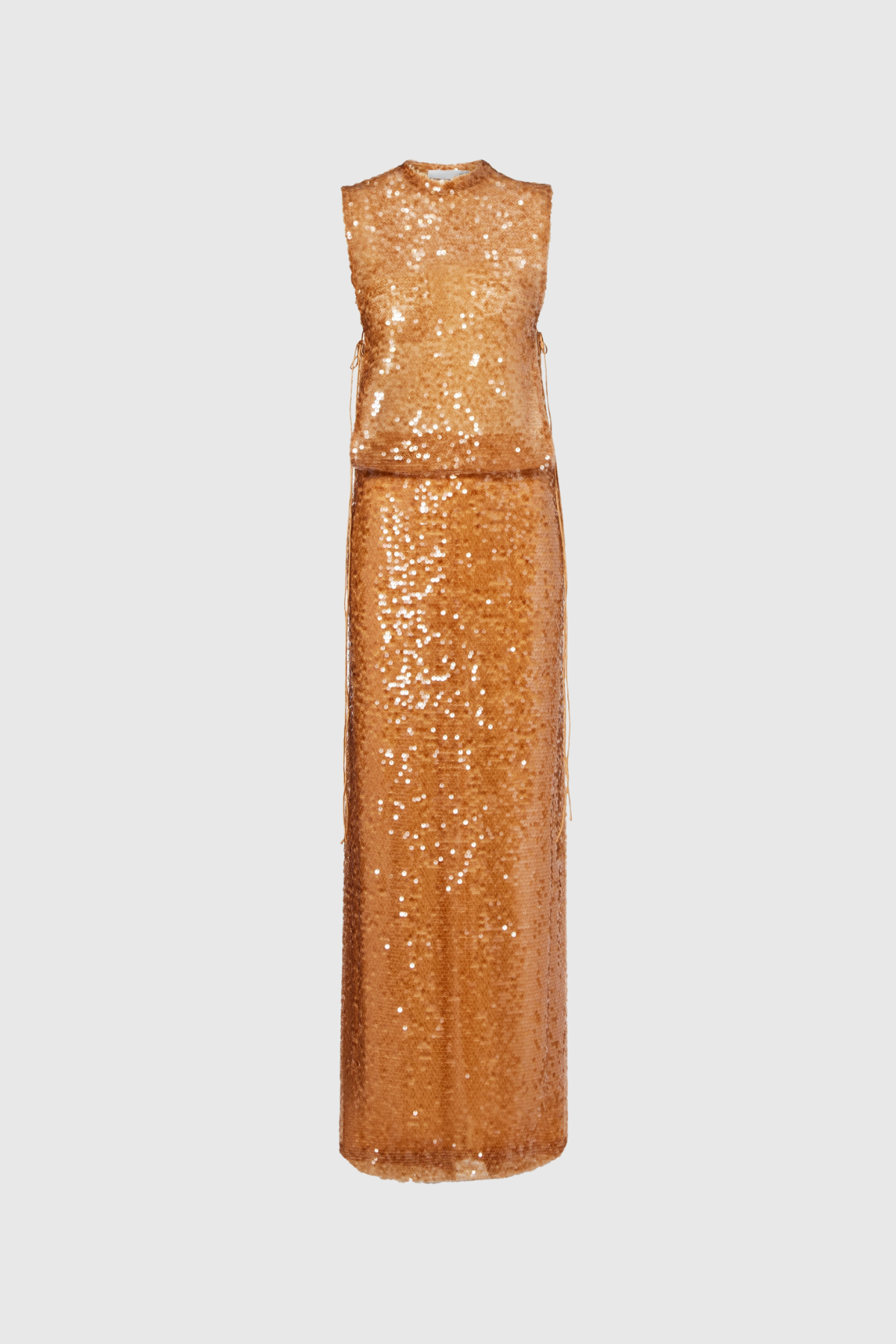 Fatime Tie Up Sequin Maxi Dress