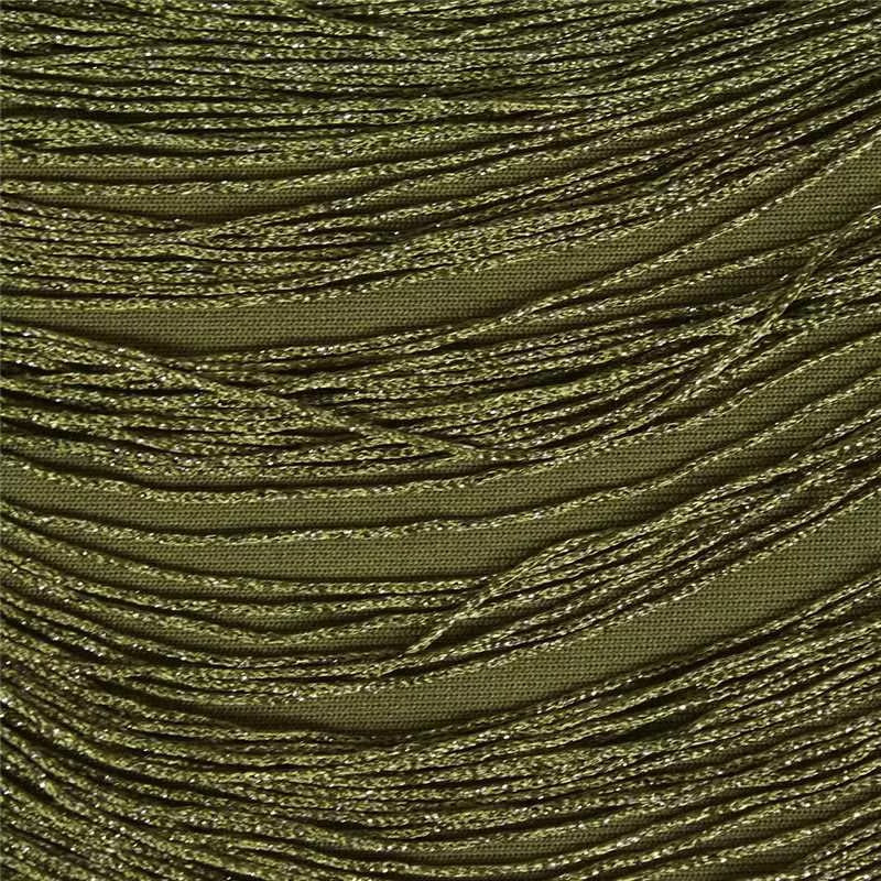 Fawzia Fringe Satin Skirt Set In Olive
