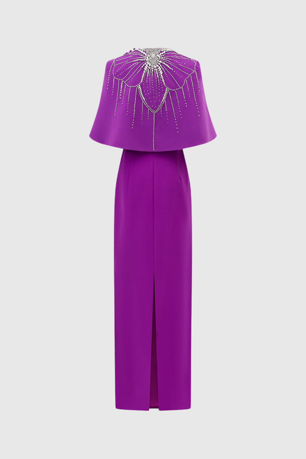 Dusan Rhinestone Shawl Maxi Dress