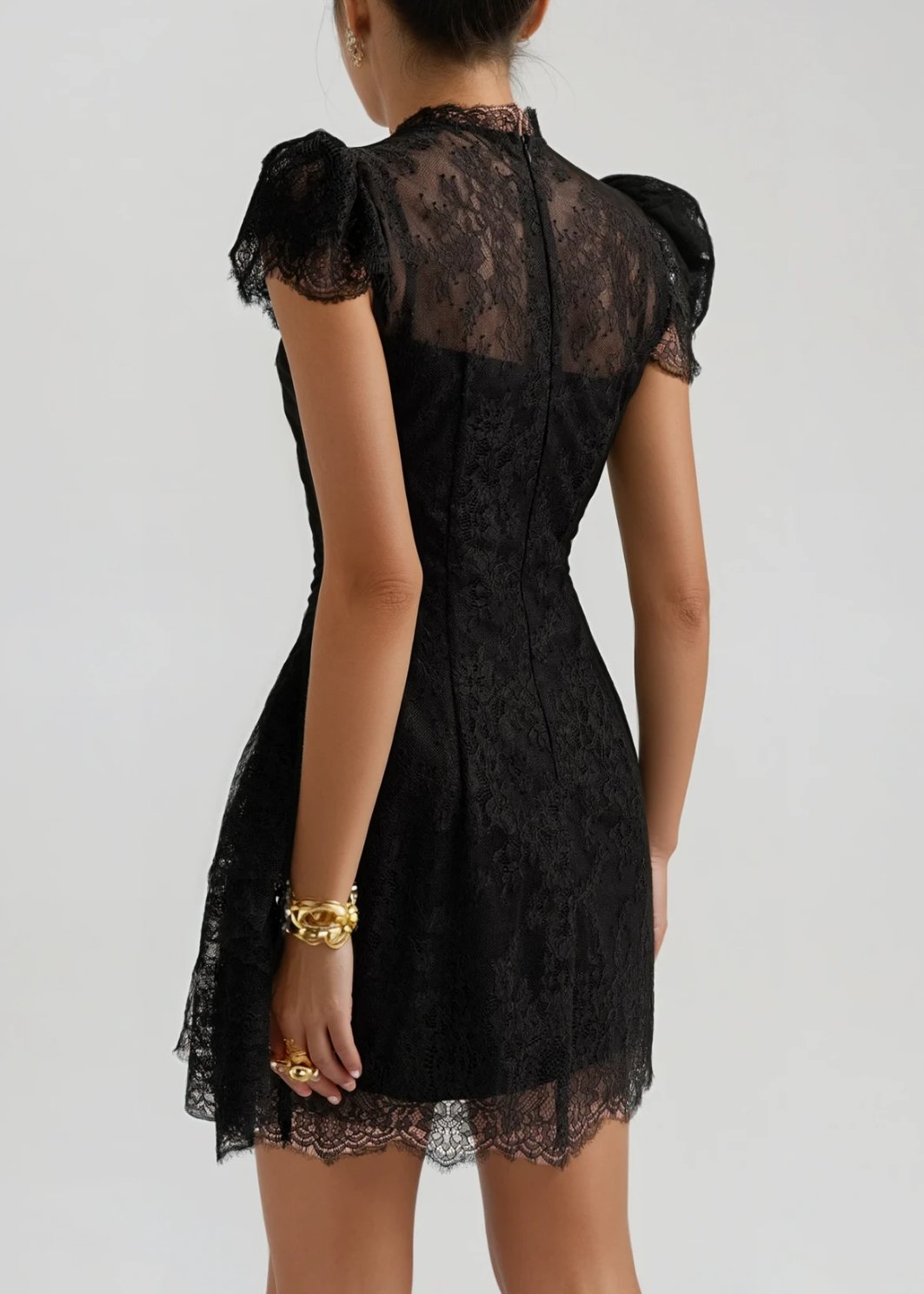 Fito Ruch Lace Mini Dress