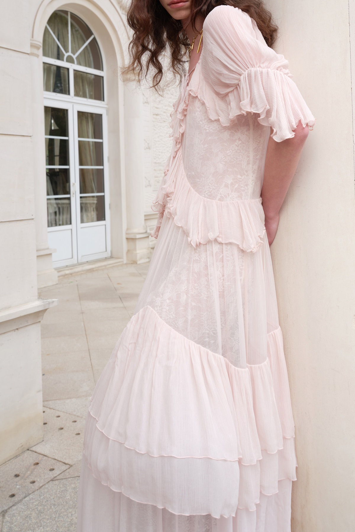 Folke Ruffle Tiered Maxi Dress