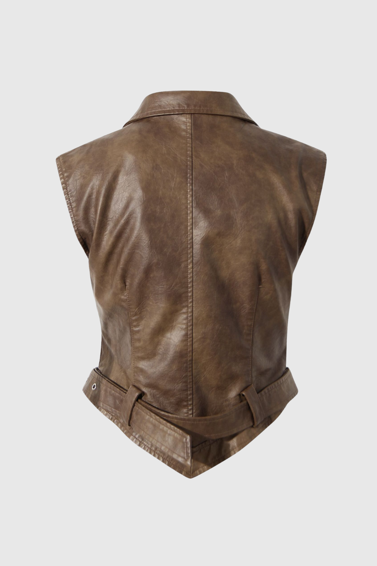 Boris Patchwork Lapel Faux Leather Jacket
