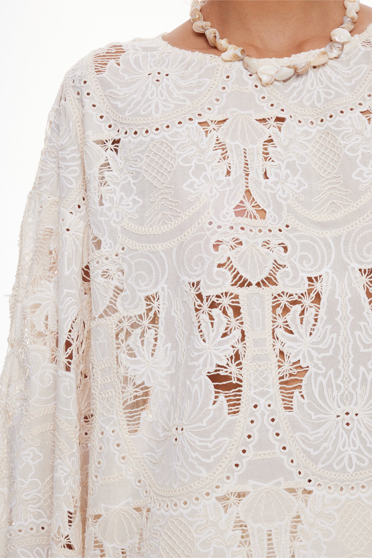 King Bell Sleeve Cutout Shorts Set