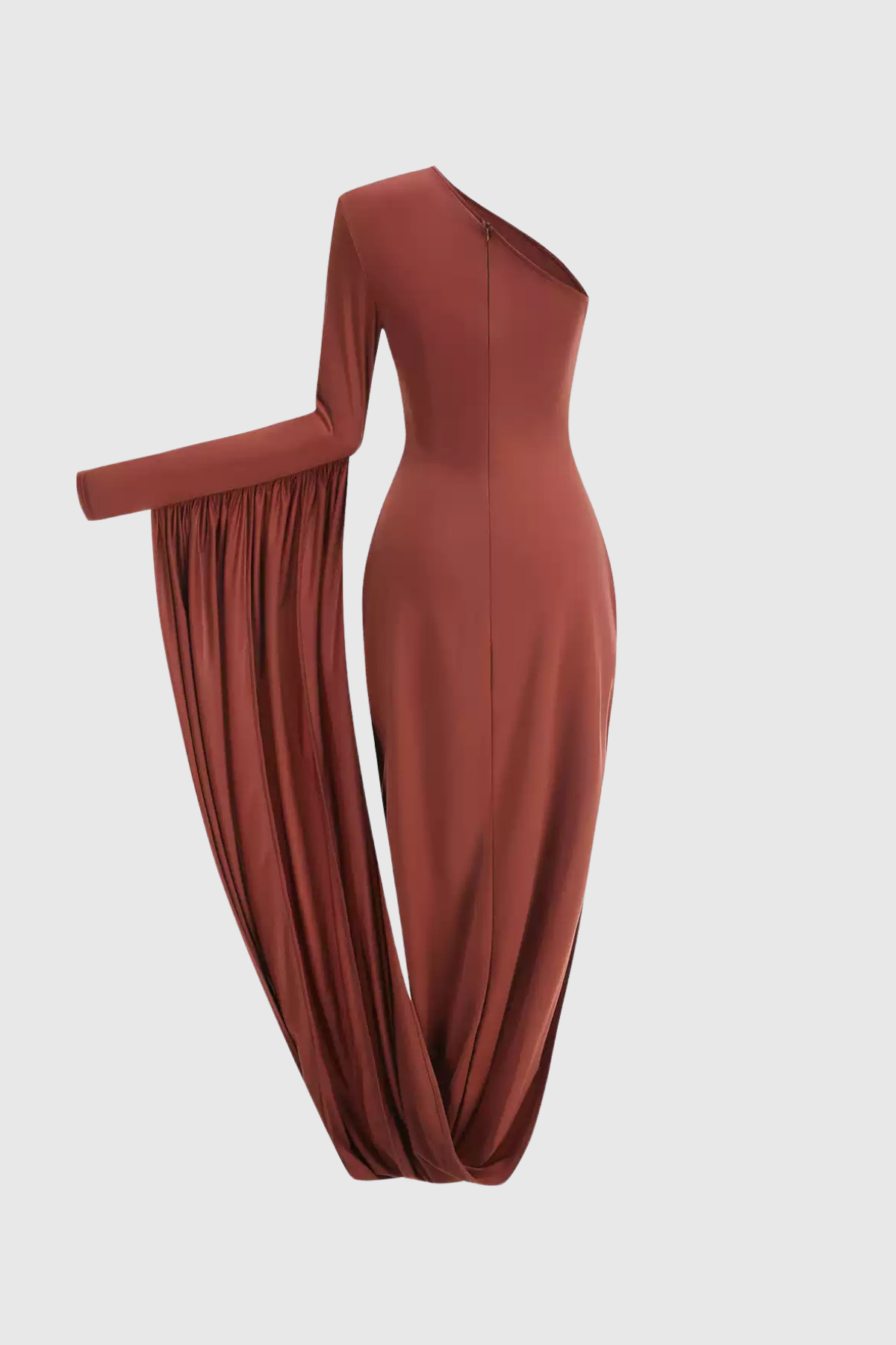 Zarah One Shouder Ruch Maxi Dress