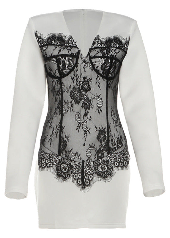 Edin Lace Mini Blazer Dress