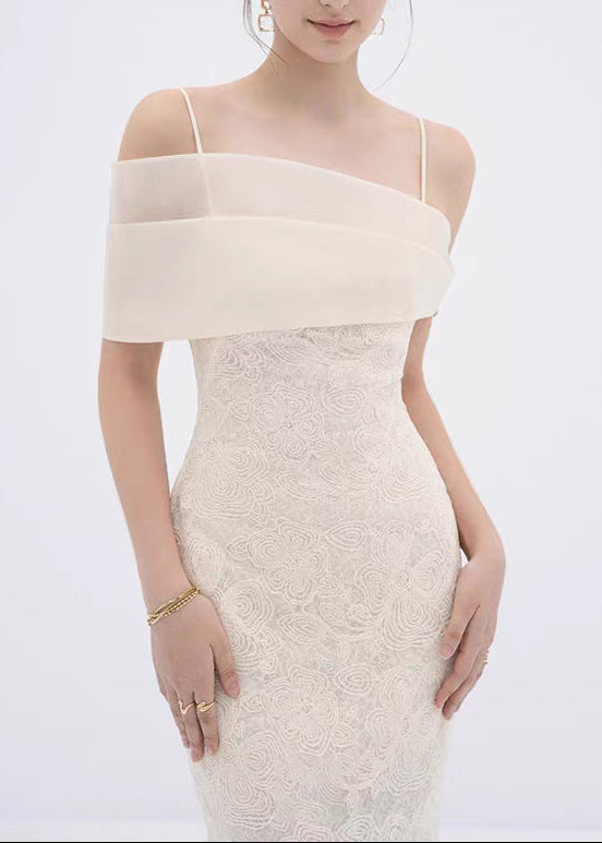 Denzil Off Shoulder Lace Maxi Dress