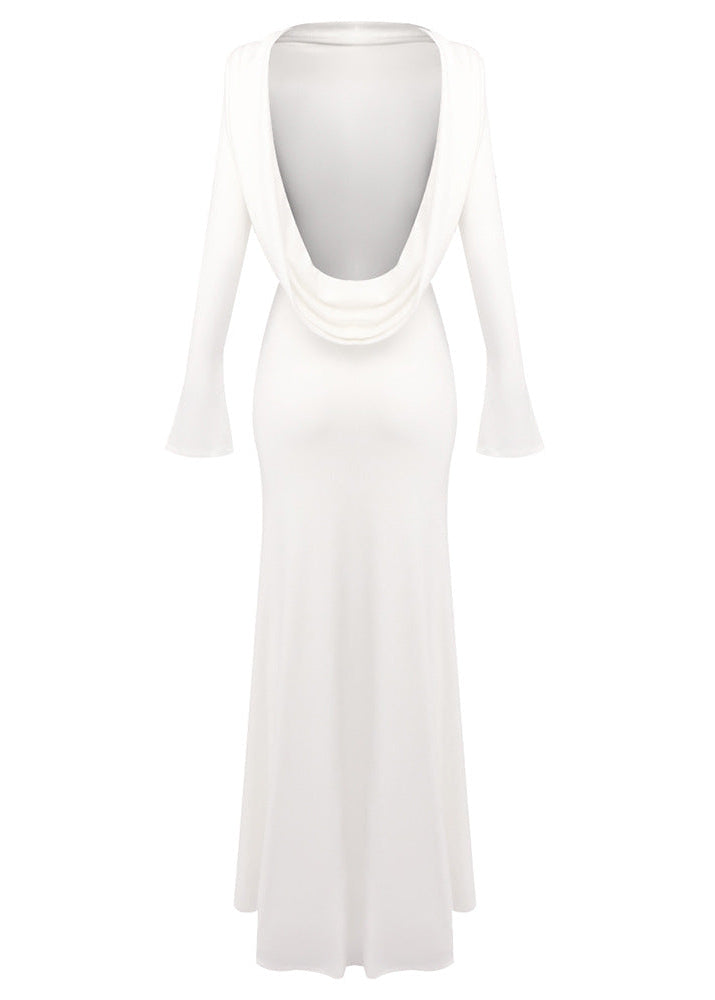 Fabricio Draped Back Maxi Dress