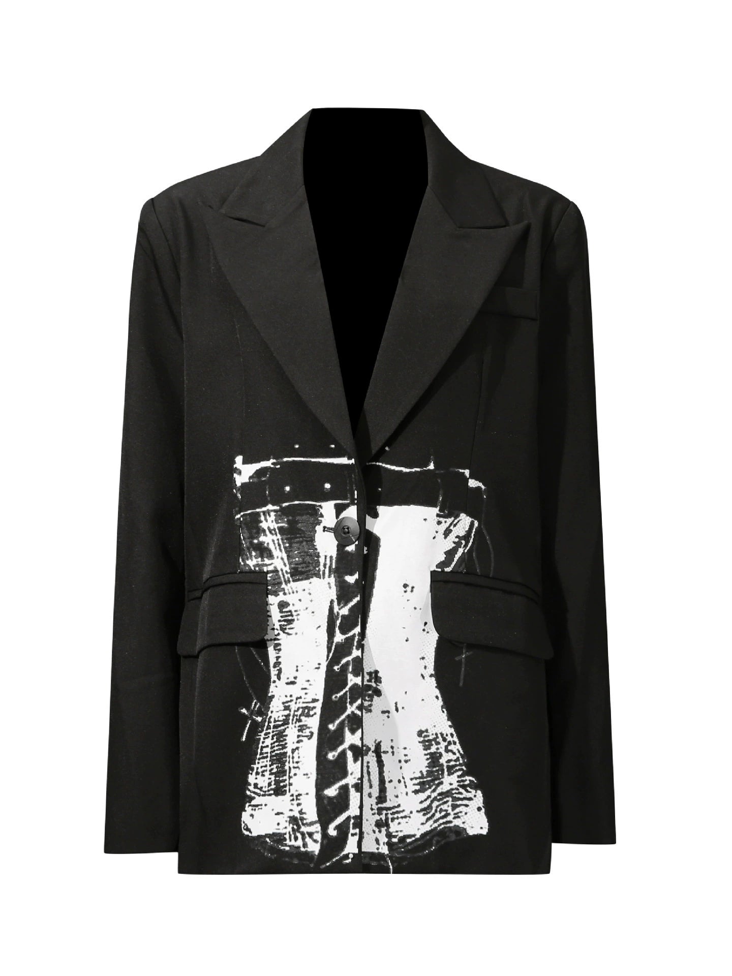 Douglass Print Oversized Blazer