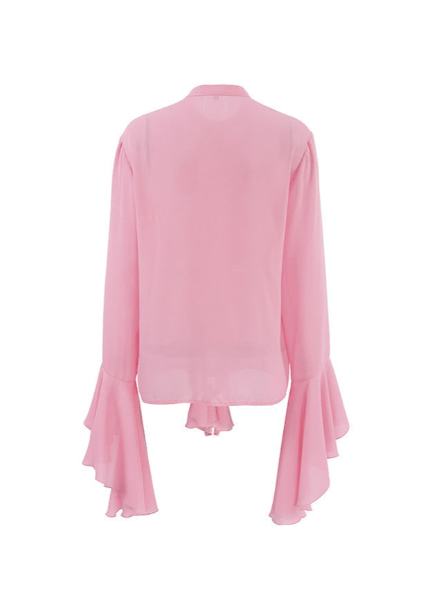 Iidia Ruffle Split Asymmetric Top