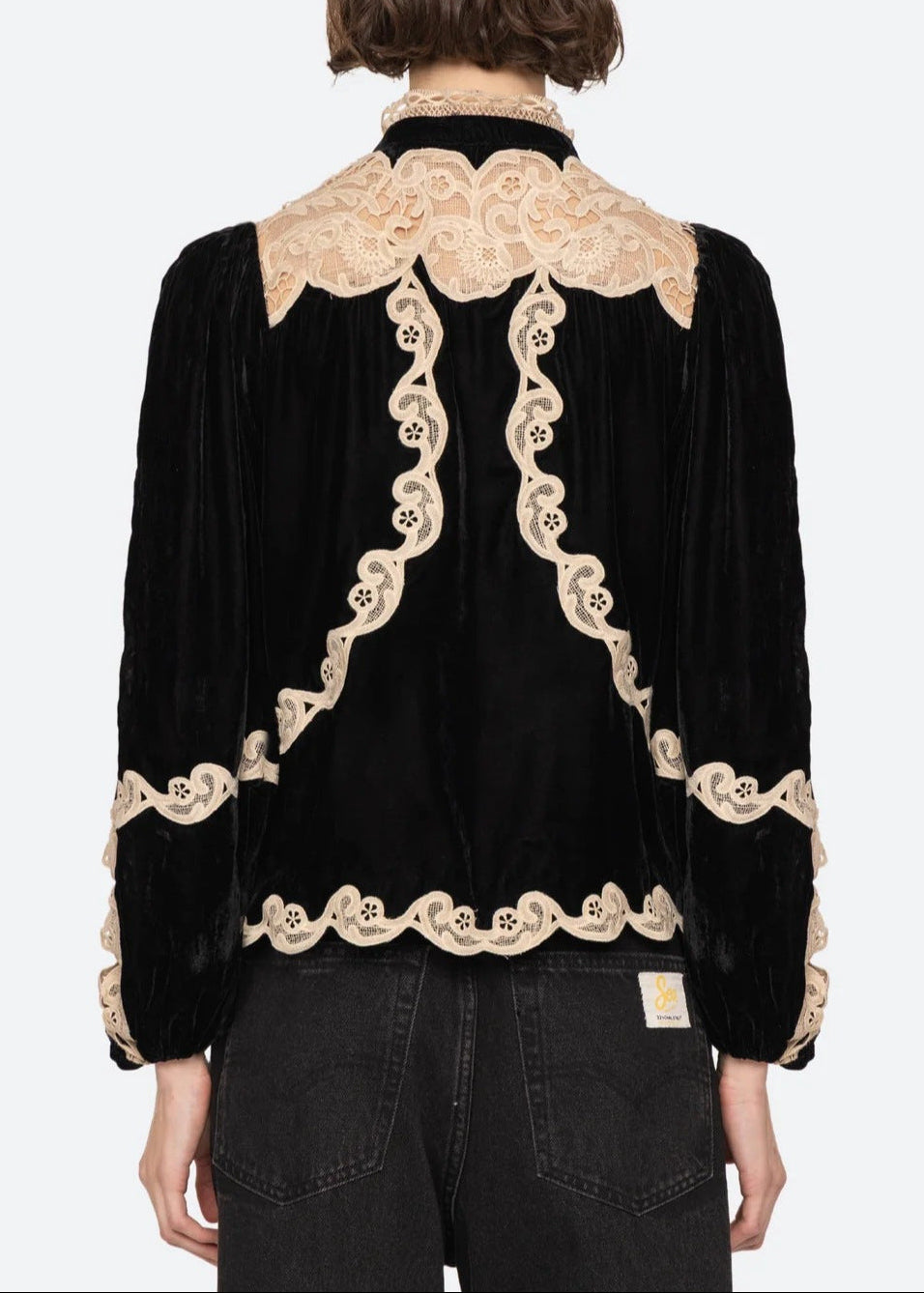Emanuel Cutout Cochet Top