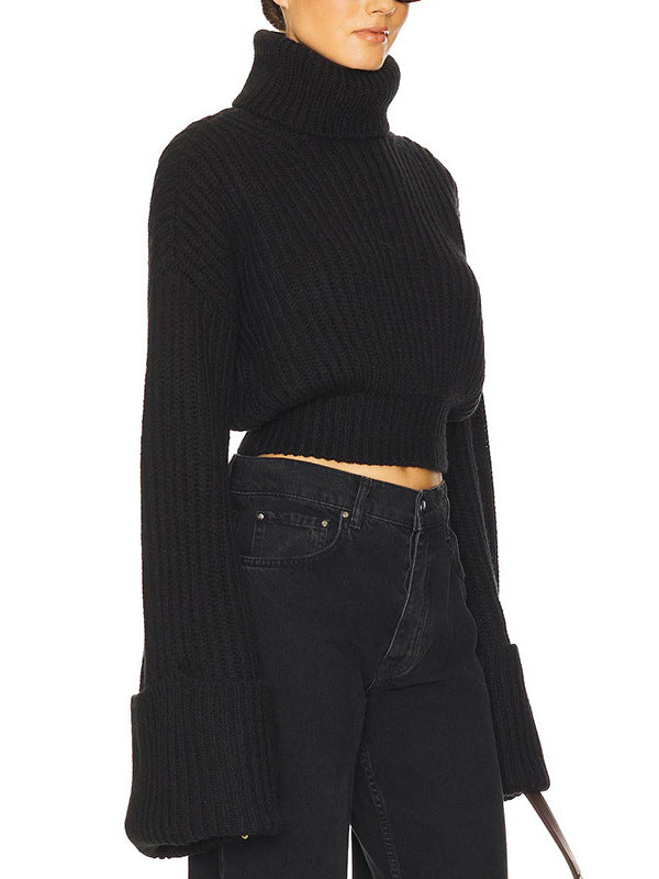 Delia High Neck Knit Top