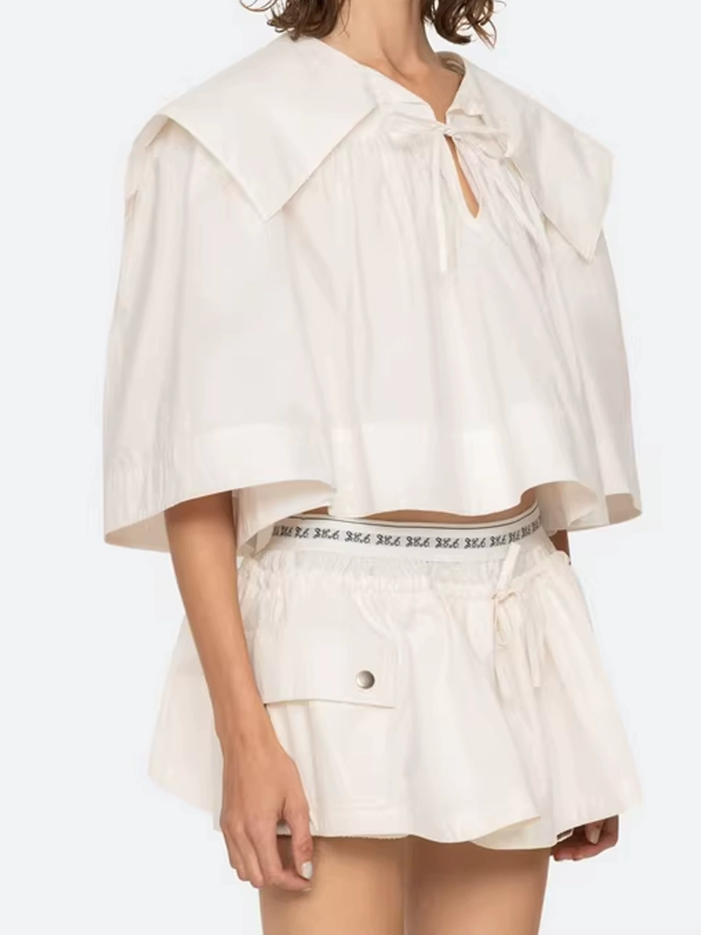 Hisako Ruch Drawstring Shorts Set
