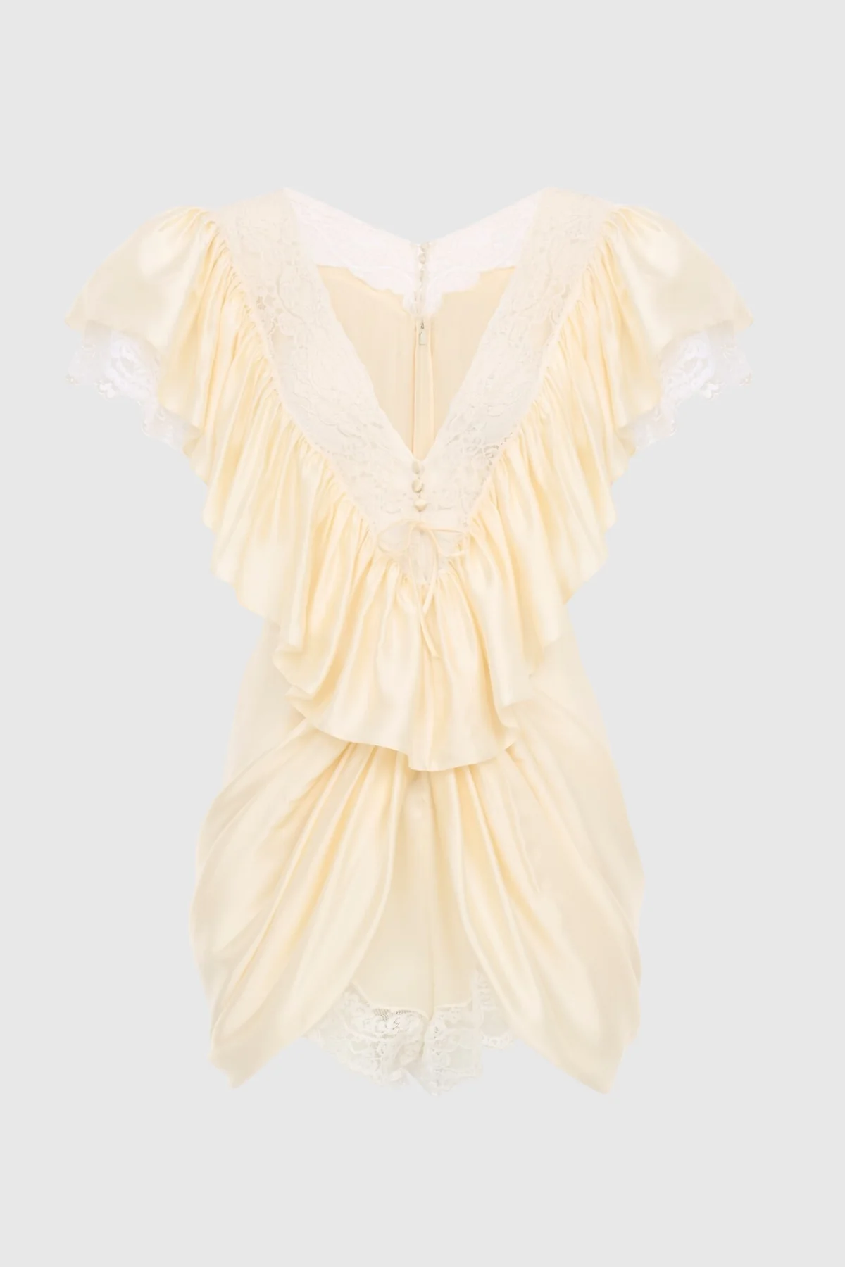 Fiacre Plunge Ruffle Jumpsuit