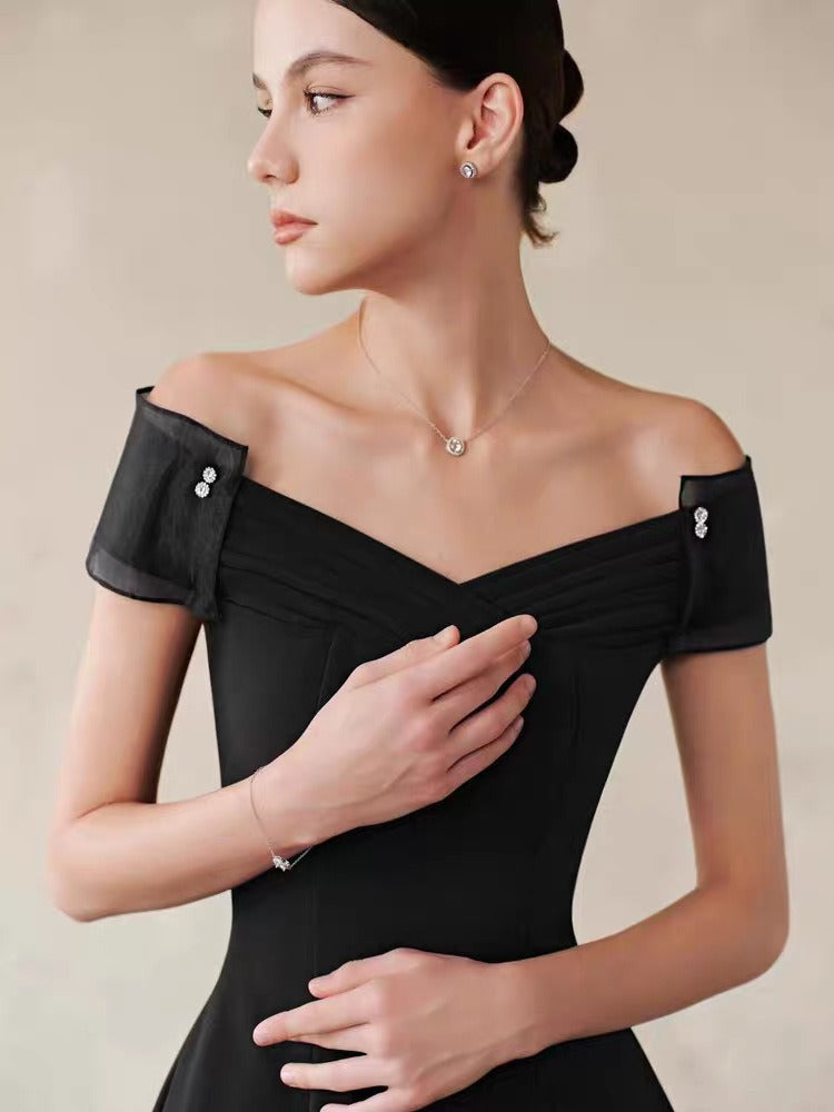 Haoua Off Shoulder Maxi Dress