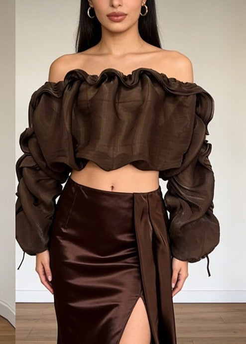 Frosina Off Shoulder Ruffle Top