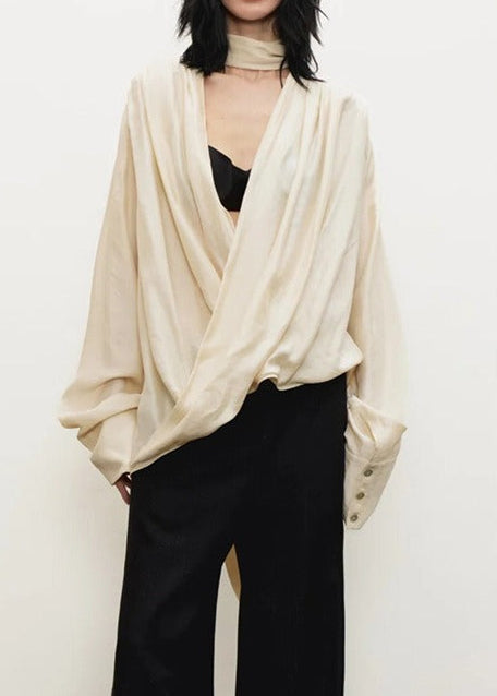 Filippos Draped Lace Skirt Set