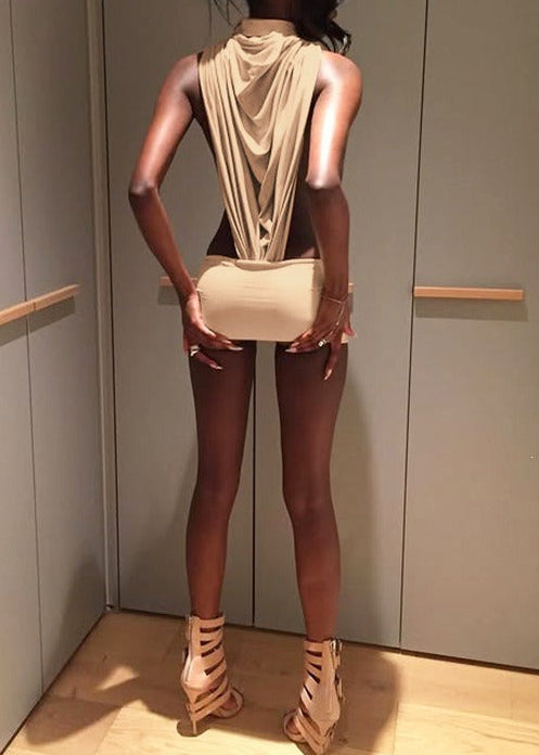 Ijun Cutout Ruch Mini Dress