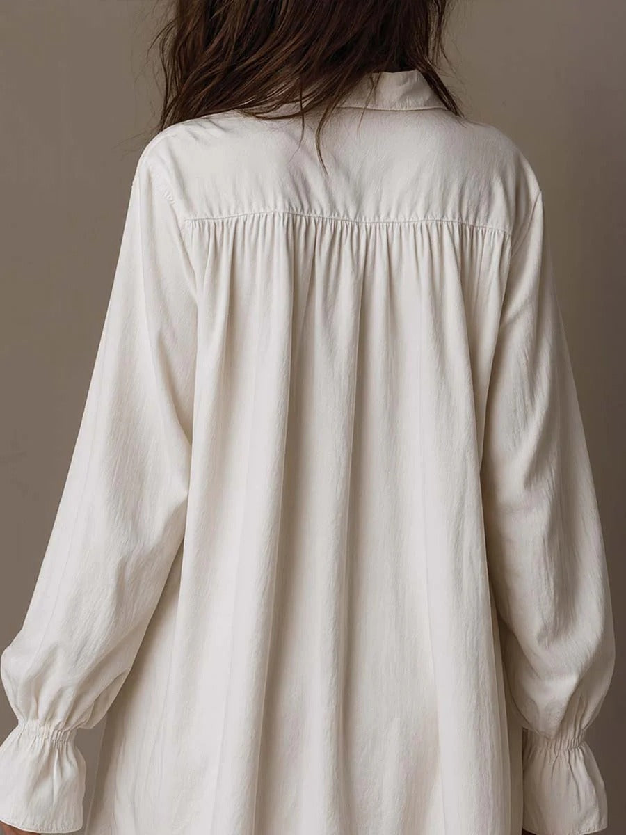 Frost Long Sleeve Shirt Mini Dress