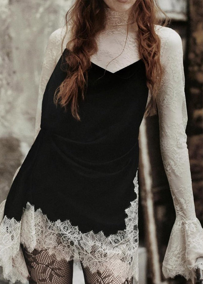 Cirila Deconstruct Flower Lace Mini Dress
