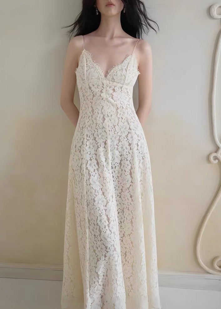 Kassandra Lace Shawl Maxi Dress