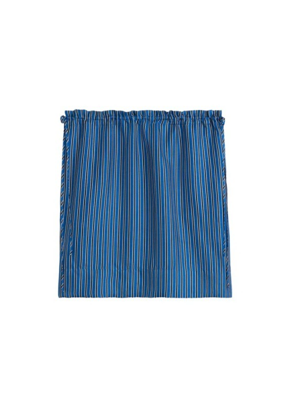 Ferdie Stripe Drawstring Mini Skirt In Baby Blue