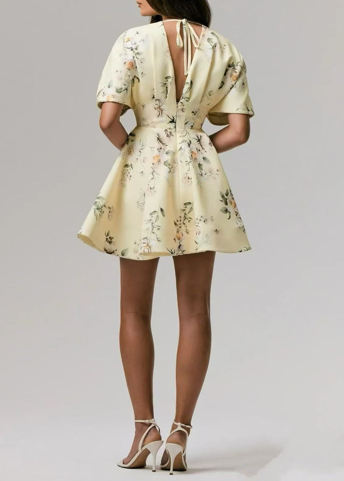 Kensey V Neck Floral Mini Dress