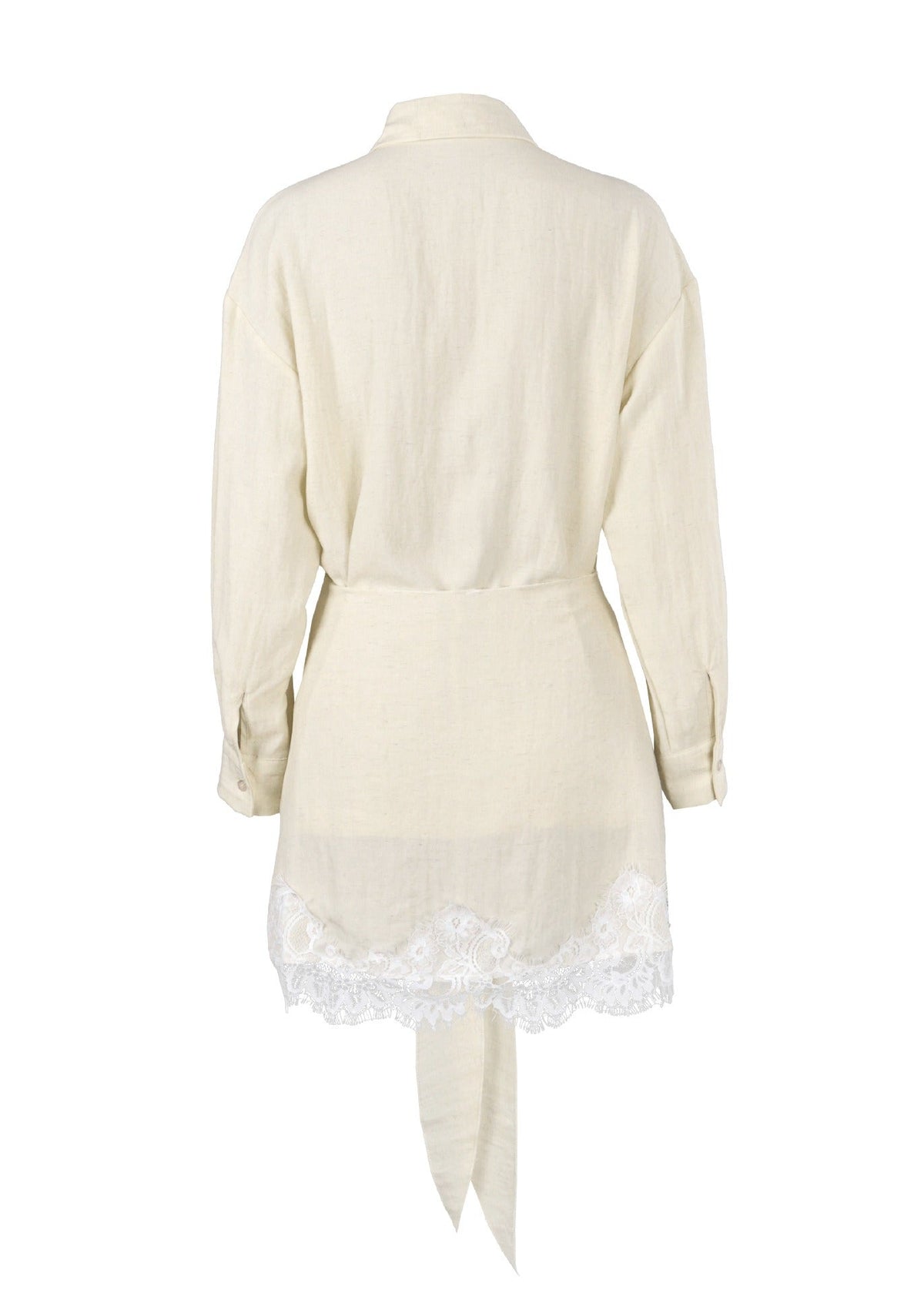 Keelan Tie Up Mini Shirt Dress