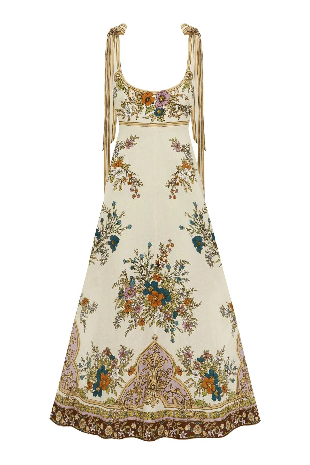 Kawelo Sleeveless Floral Maxi Dress