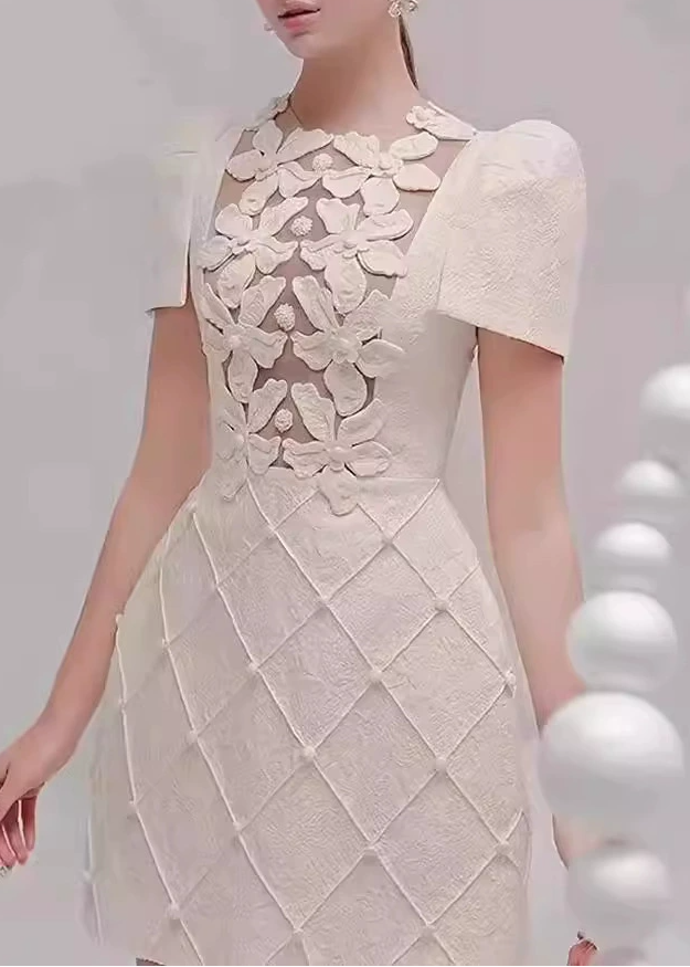 Felim Flower Mesh Mini Dress