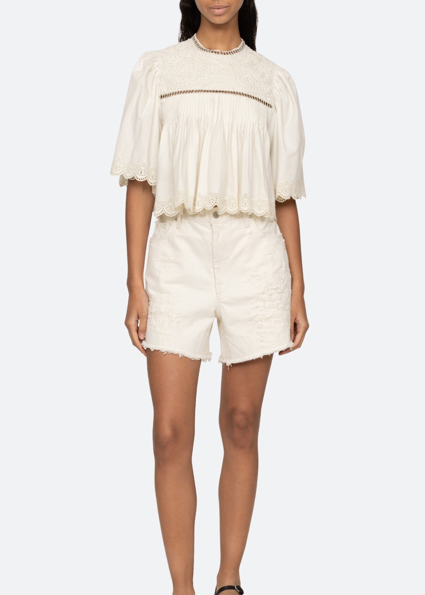 Hersilia Lace Ruch Top